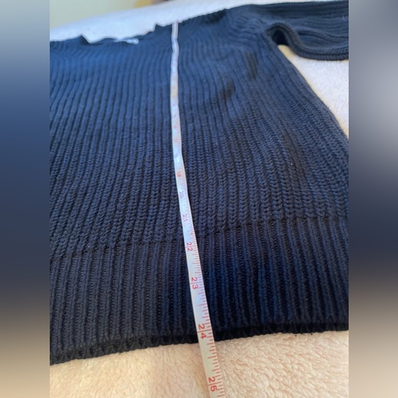 Mango Knit Black Crew Neck Sweater Size Small - Picture 8 of 9